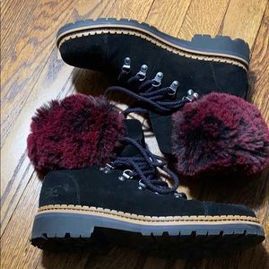 Sam Edelman low boot with fur detail!
